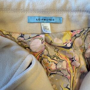 Leifnotes Women's Cream Pea Coat